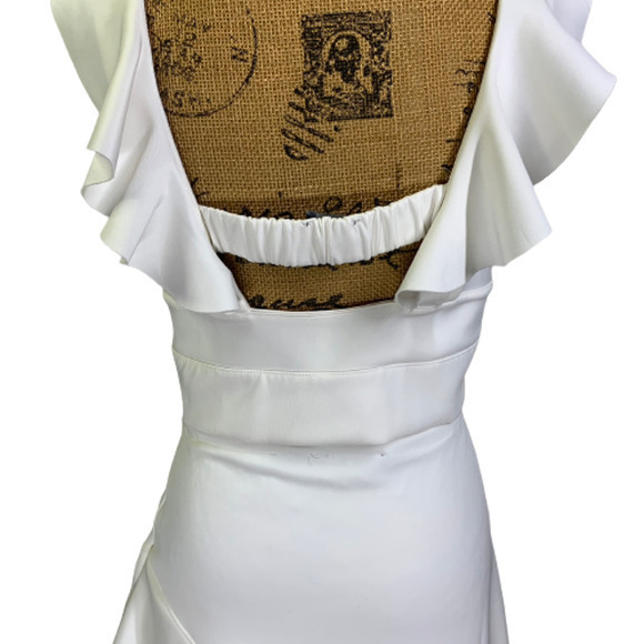 LEA & VIOLA White Ruffle 2-Piece Dress Set - Picture 9 of 15